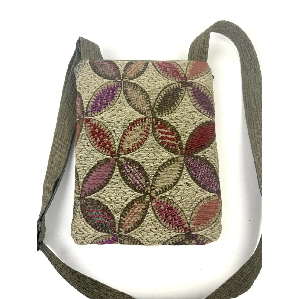 Maruca Spree Crossbody Bag Floral Tapestry Handbag Pouch Handmade Colorado New